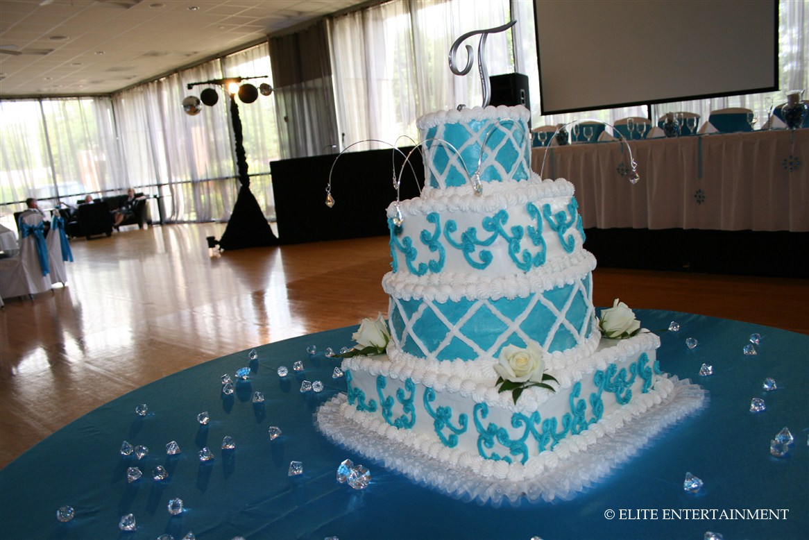 cake boss blue pink and silver wedding cakes